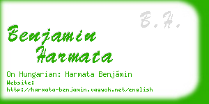 benjamin harmata business card